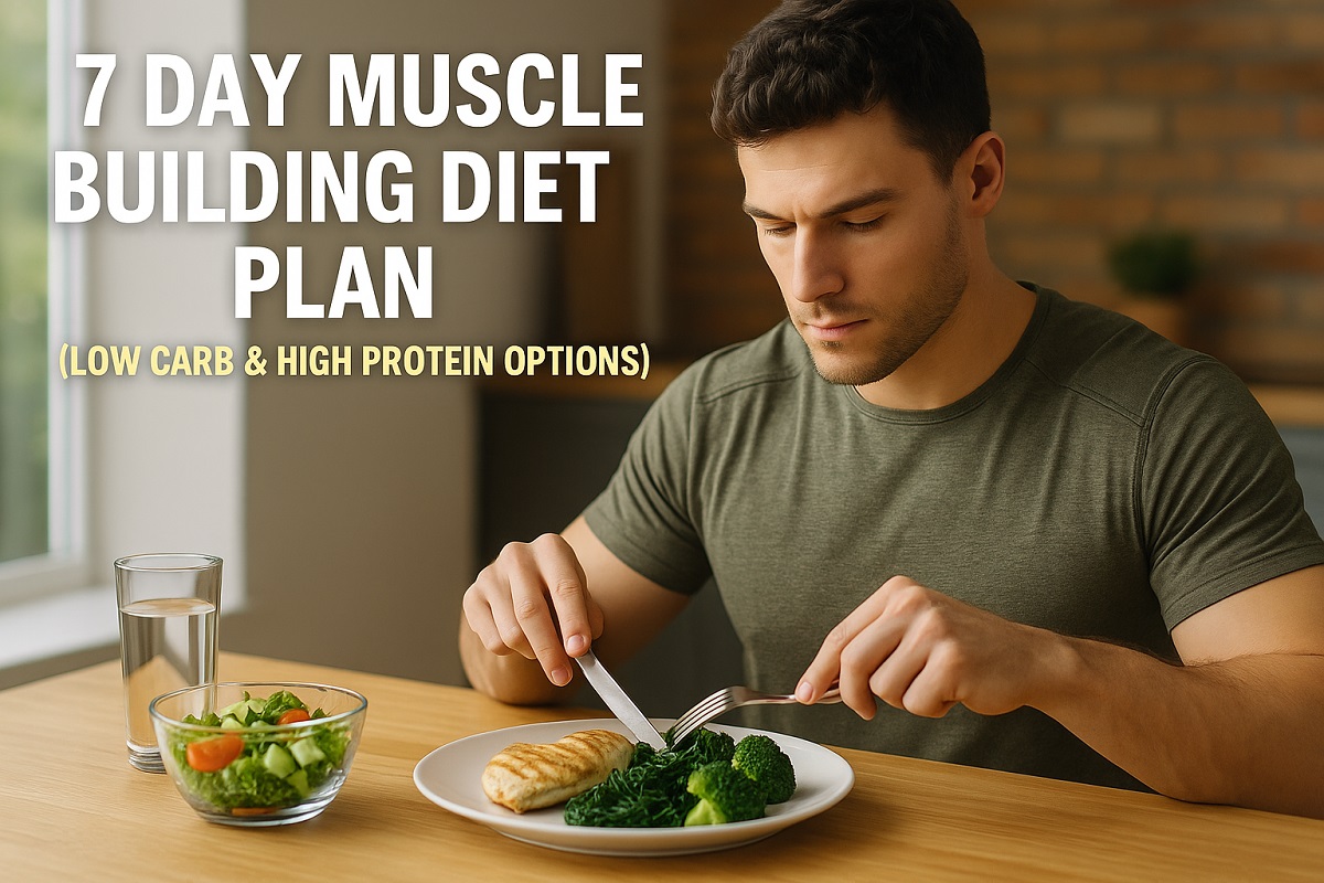 7 Day Muscle Building Diet Plan (Low Carb & High Protein Options)