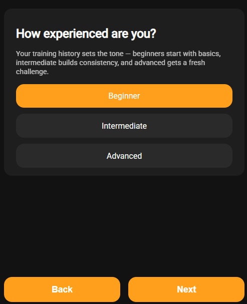 Your Experience Level