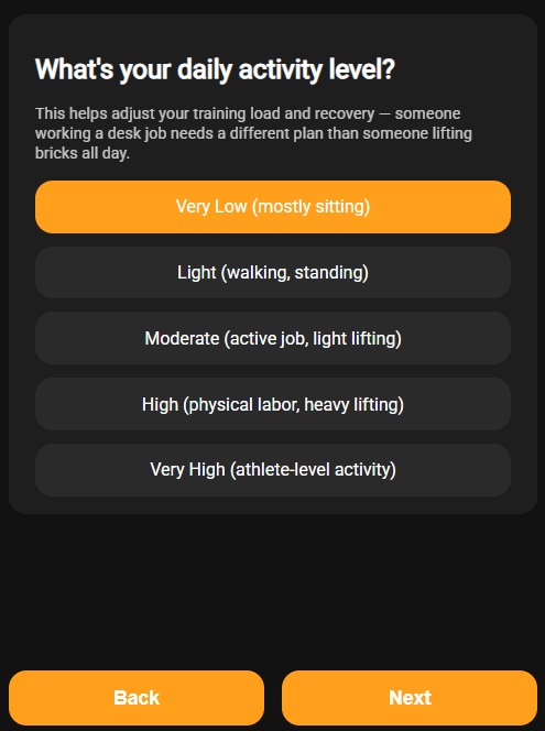 Daily Activity Level