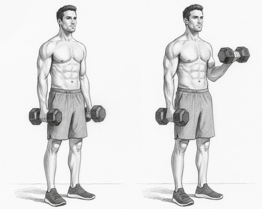 The Dumbbell Curl