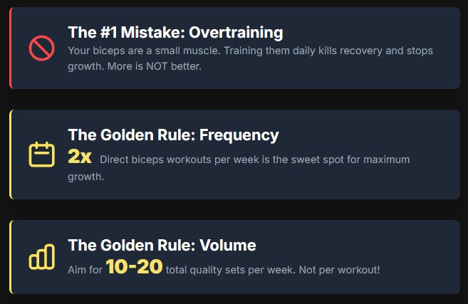 How to Train Your Biceps: Training Schedule for Serious Growth