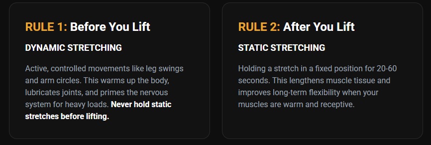 The 2 Golden Rules of Stretching for Strength